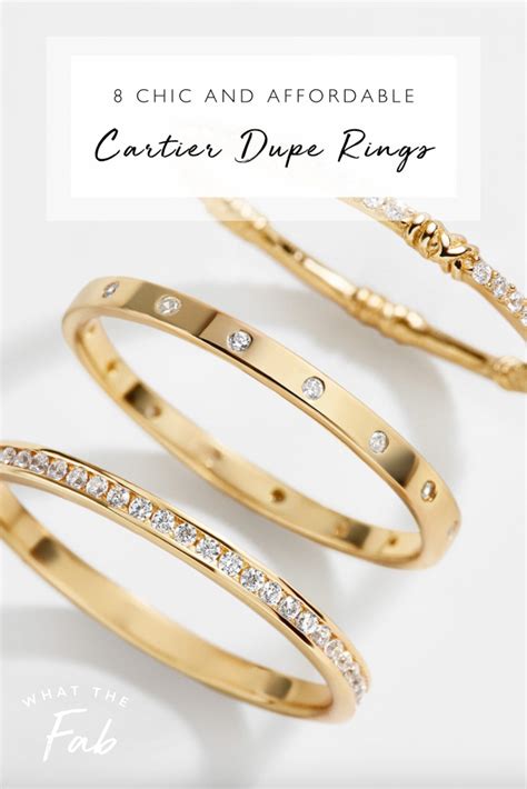 cartier dupe rings for women